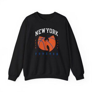 New York Knicks Unisex Crewneck Sweatshirt, Classic Basketball Fan Pullover